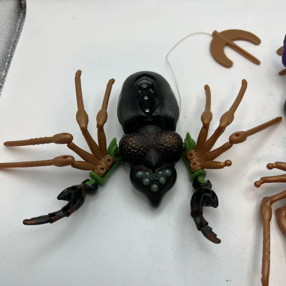 2X 1996 Beast Wars Transformers BLACKARACHNIA Action Figure Launcher INCOMPLETE